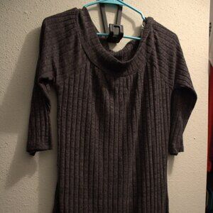 Allison Brittney Grey Sweater Dress